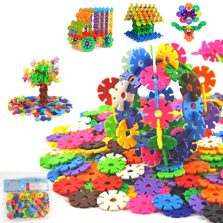 36 Piece Snowflake Building Block With 12 Different Color