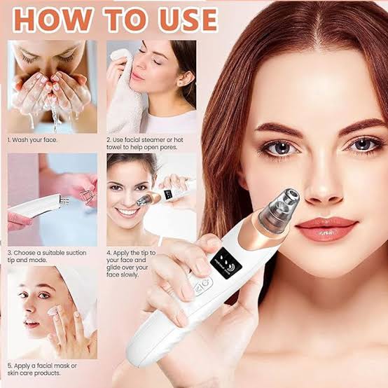 Black Head Derma Suction Machine Chargeable